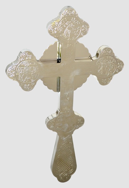 Крест напрестольный фигурный №2 никель