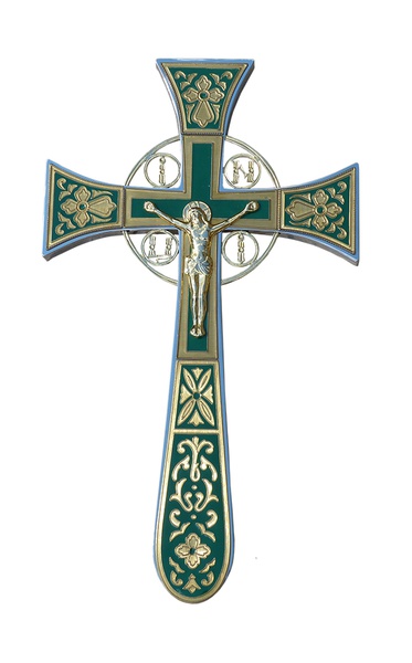 Хрест напрестольний мальтійський №1 емаль позолота