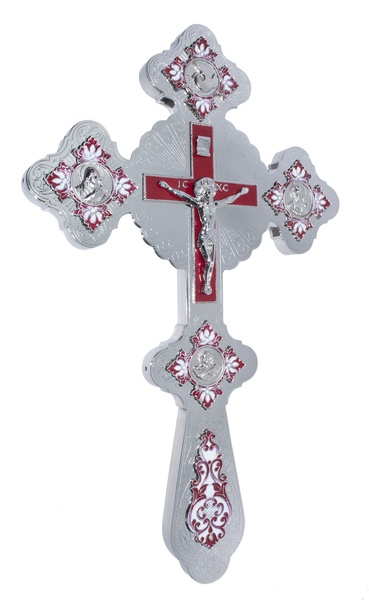 Хрест напрестольний фігурний №2 емаль