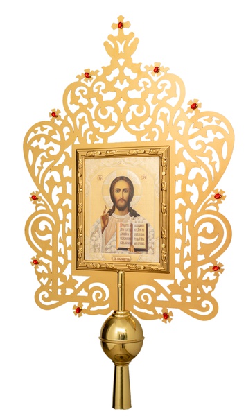 Икона запрестольная №7 с декоративной рамкой