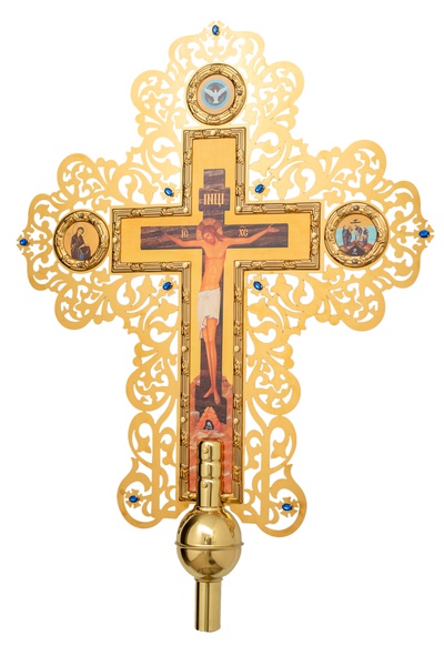 Крест №7 большой запрестольный комбинированный двухсторонний