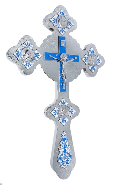 Крест напрестольный фигурный №2 эмаль