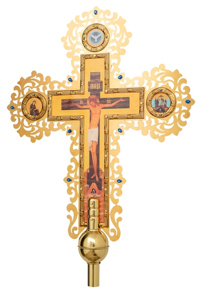 Крест №11 большой запрестольный комбинированный двухсторонний