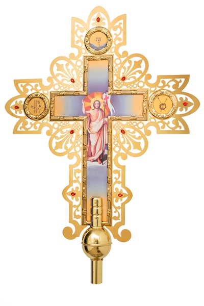 Крест №9 большой запрестольный комбинированный двухсторонний