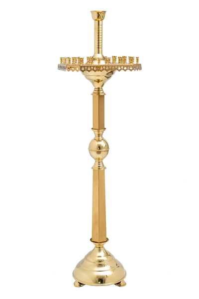 Подсвечник на 28 свечей с тесьмой конус